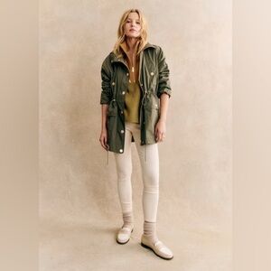 Sézane Miro Jacket in Khaki Size 12